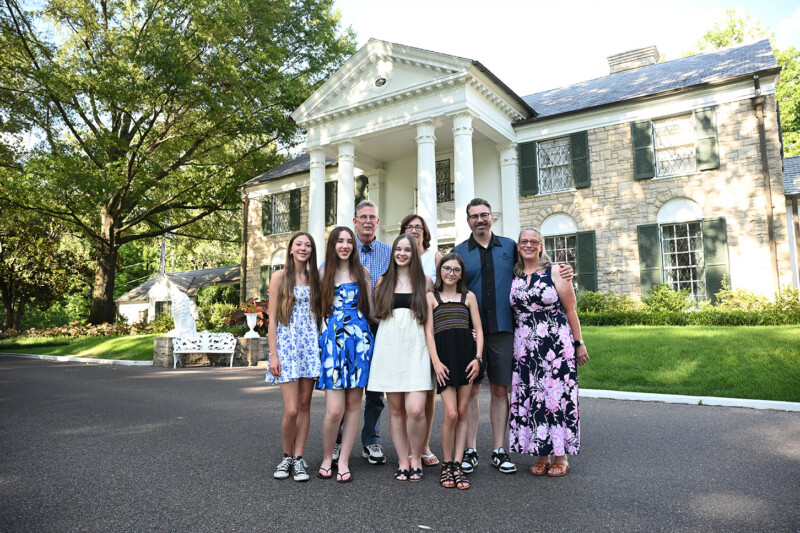 Family In Front Of Graceland