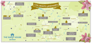 Civil Rights landmarks map 3 by Carol Wilmot Sullivan @themapchick