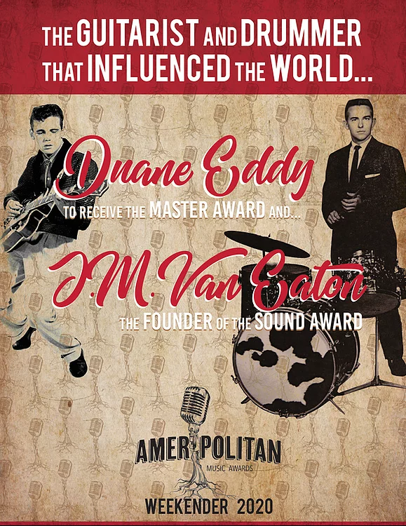 Duane Eddy and J.M. Van Eaton at Ameripolitan Awards 2020