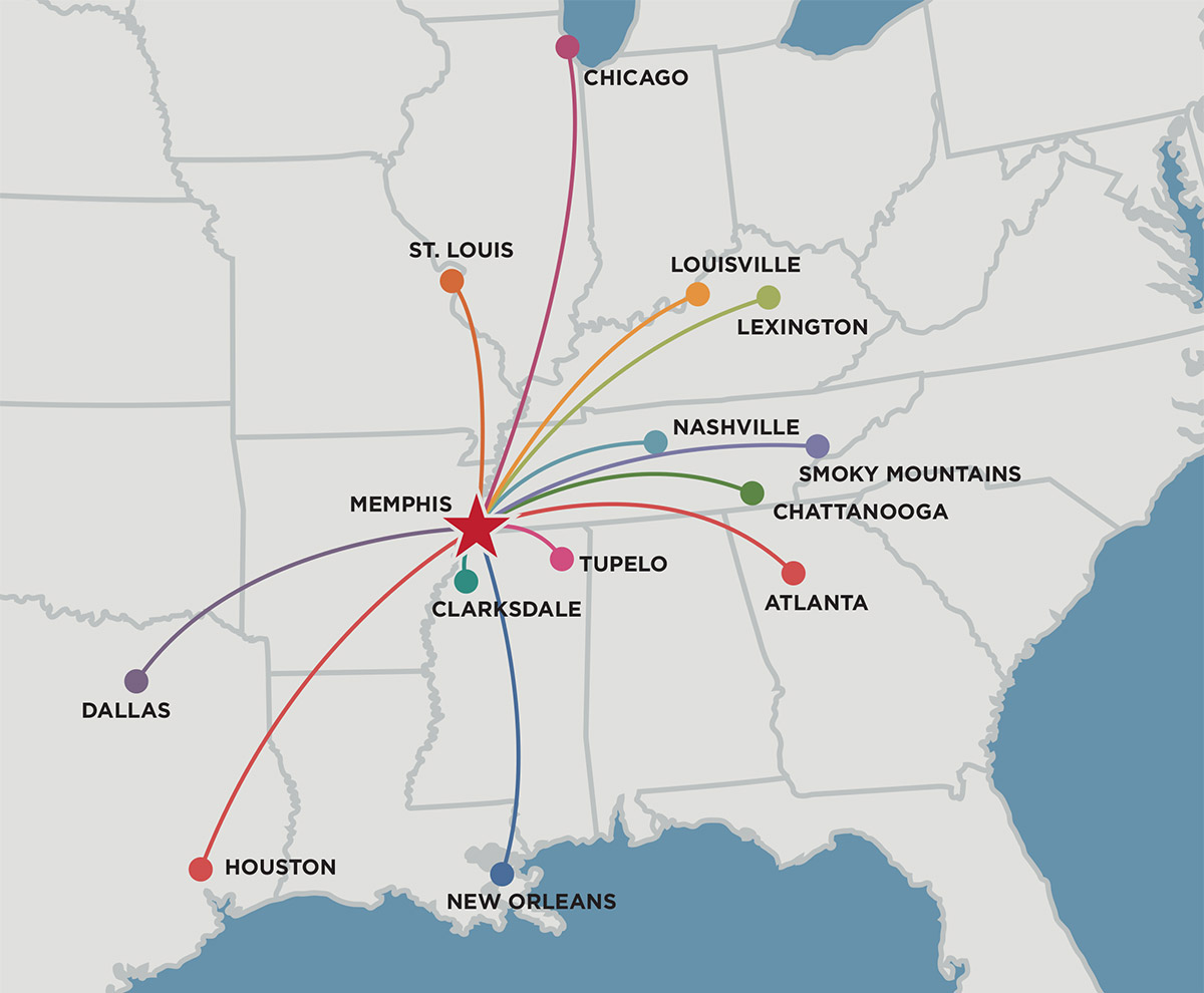 Detour To Graceland Map