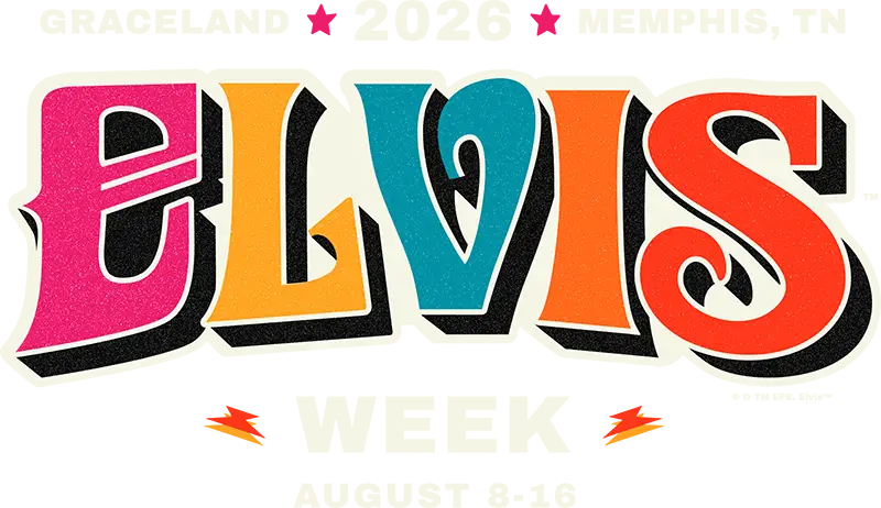 Elvis Week 2026 Transparent White Logo