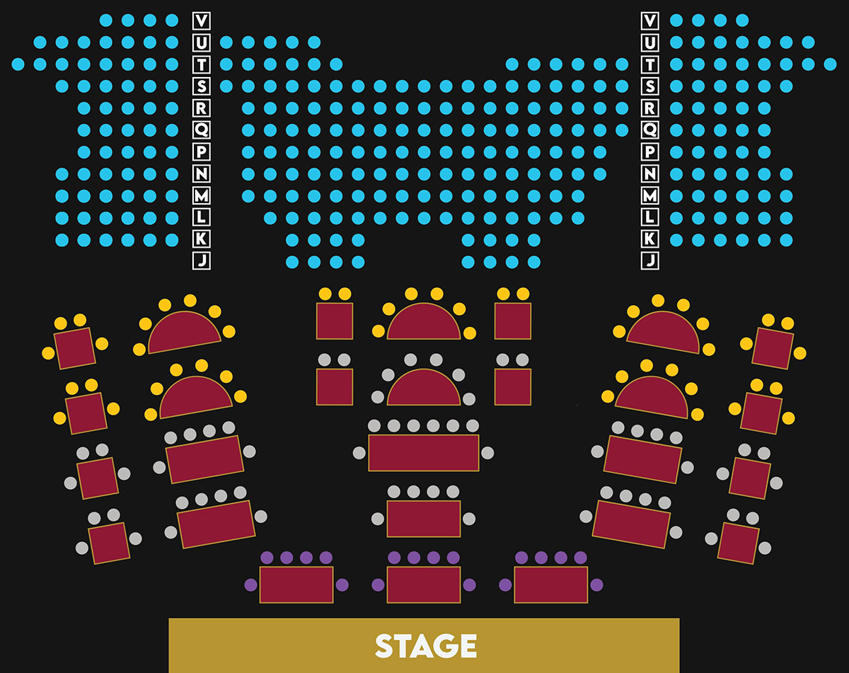 The Guest House at Graceland - TCB Showroom - Seating Chart