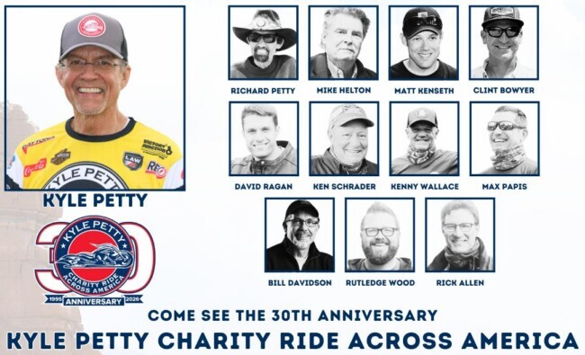 Kyle Petty Charity Ride Flyer