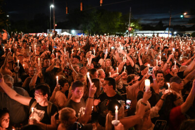 Graceland Candlelight Vigil Crowd