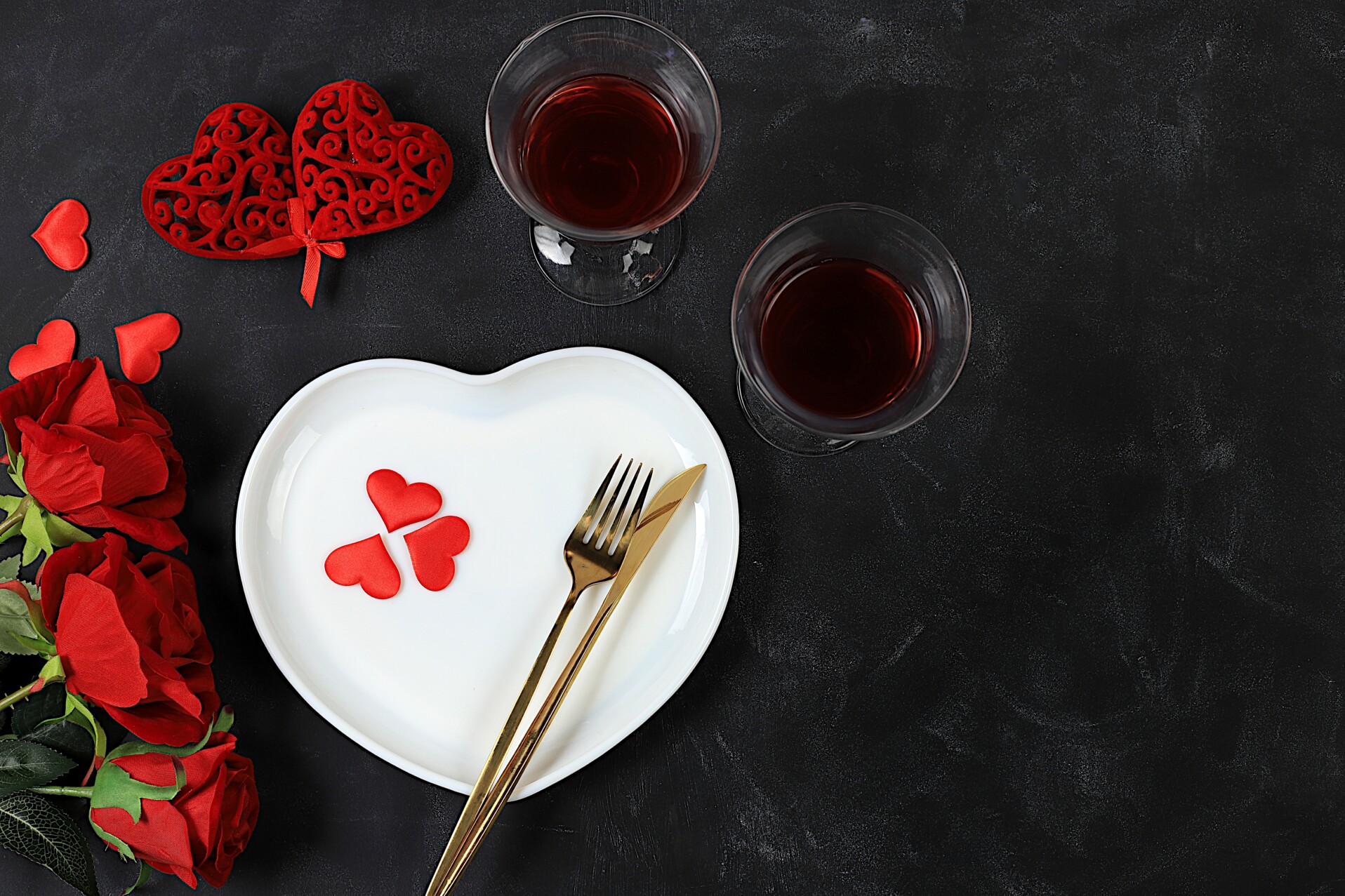 Valentine's Day Dinner Plate